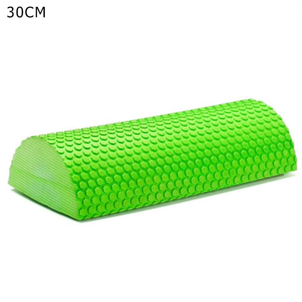Half round EVA Foam Roller Semi-Circular Massage EVA Foam Shaft Yoga Pilates Fitness Equipment with Massage Floating Point