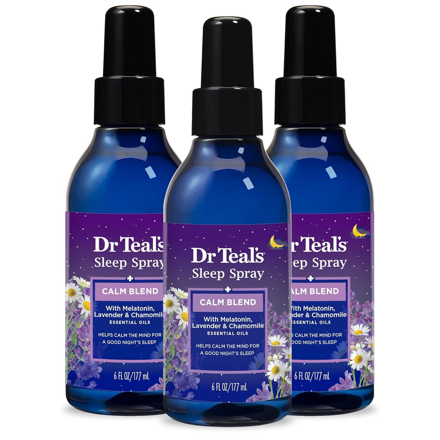 Sleep Spray with Melatonin & Essential Oil Blend, 6 Fl Oz (Pack of 3)