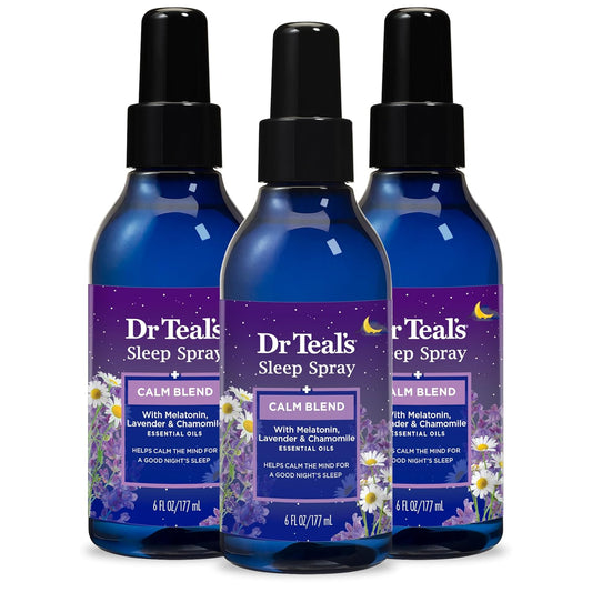 Sleep Spray with Melatonin & Essential Oil Blend, 6 Fl Oz (Pack of 3)