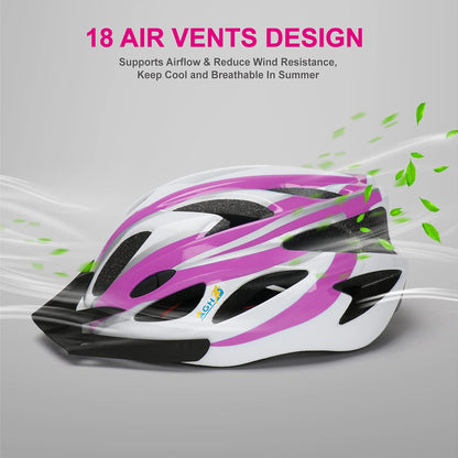 Adult Bike Helmet, Lightweight Bike Bicycle Helmets for Women Men, Adult Helmet with Detachable Visor