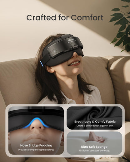 Heated Head & Eye Massager for Migraine Relief - Ultimate Relaxation Gift for Birthdays
