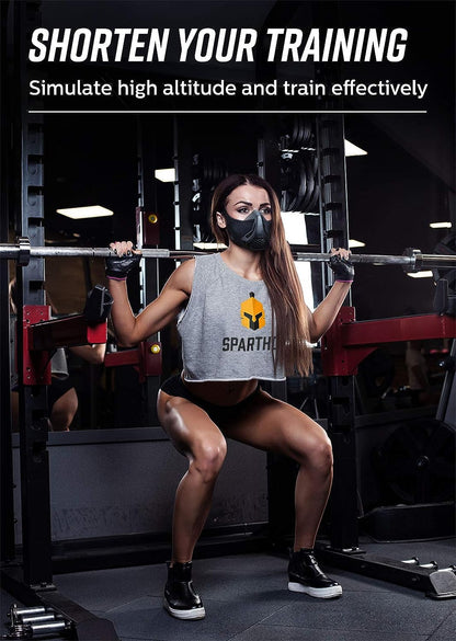 High Altitude Mask - Simulate High Altitudes - for Gym, Cardio, Fitness, Running, Endurance and HIIT Training [16 Breathing Levels]