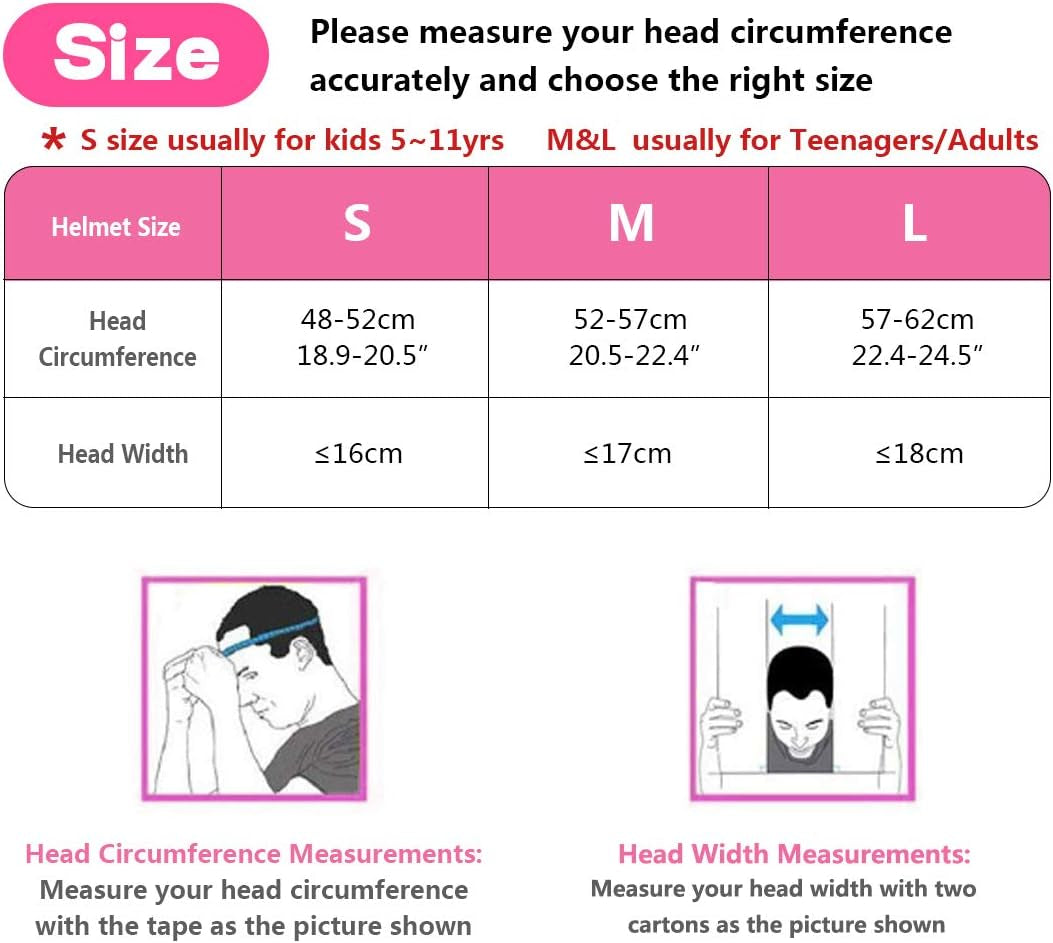 Adjustable Skateboard Skate Helmet with Protective Gear Knee Pads Elbow Pads Wrist Pads for Youth Outdoor Sports, BMX, Skateboard, Scooter, Bike, Roller, Kid'S Protective Gear Set Rose M