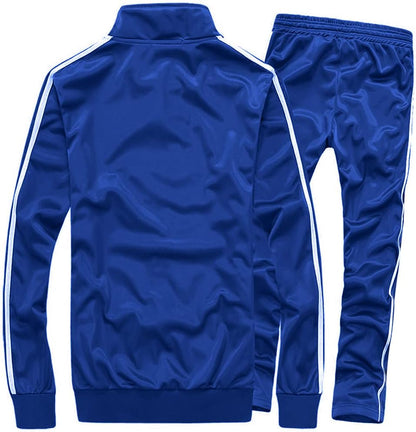 Men'S Activewear Full Zip Warm Tracksuit Sports Set Casual Sweat Suit