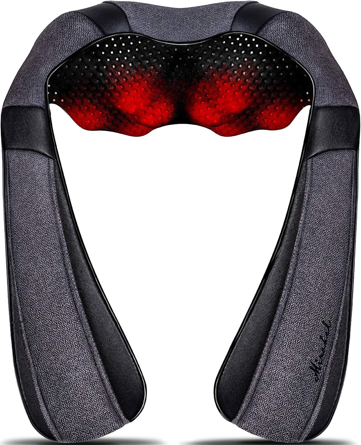 Neck Massager with Heat, Shiatsu Shoulder Massager, Electric Kneading Back Massager, Massage Pillow for Pain Relief Deep Tissue, Fathers Day Presents, Mothers Day,Christmas Gifts Get Well Soon
