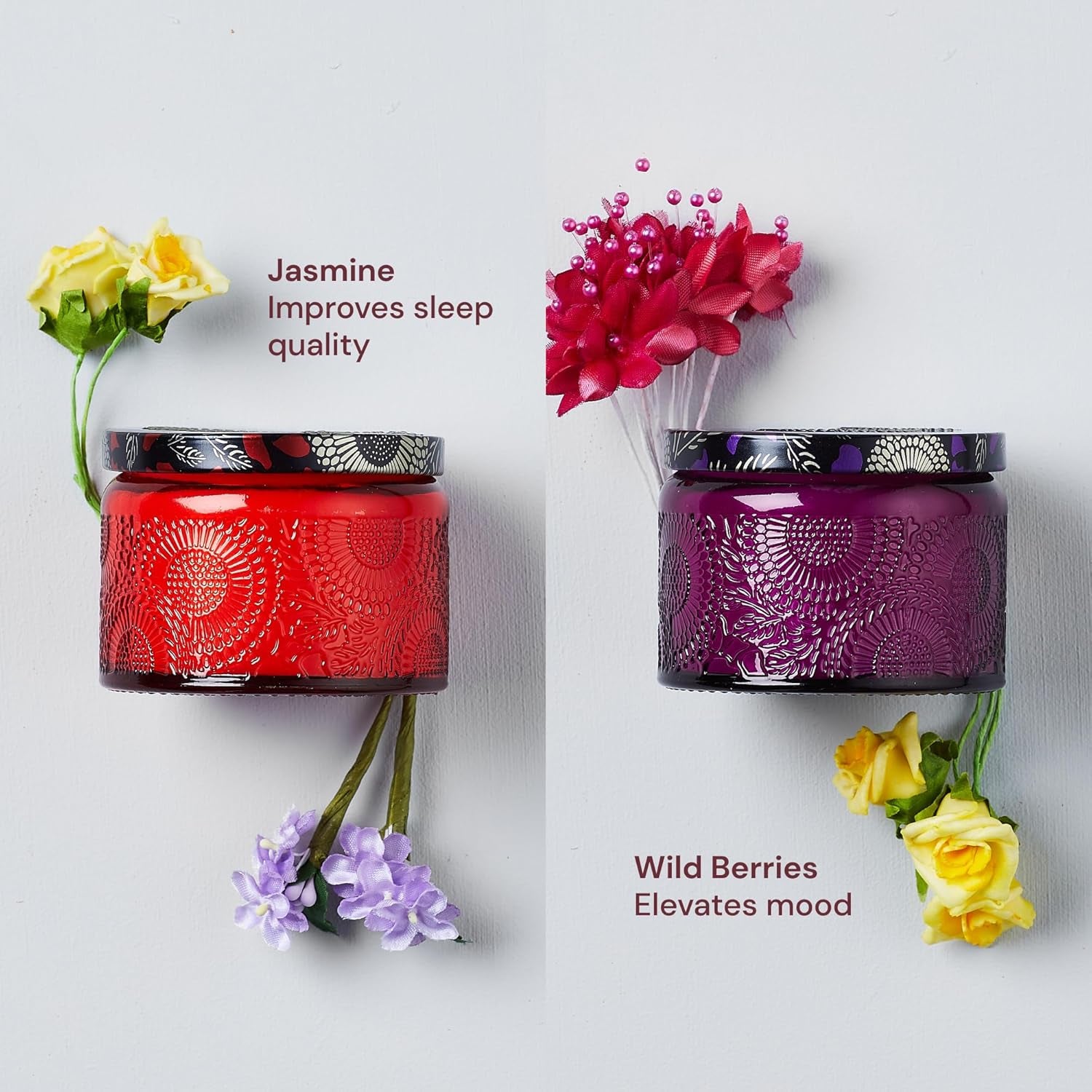 Aromatherapy Candle Gift Set for Women - Scented Candles for Home - Unique Birthday, Bridesmaid, Housewarming Candle Set with Scented Sachets - Present Ideas for Women