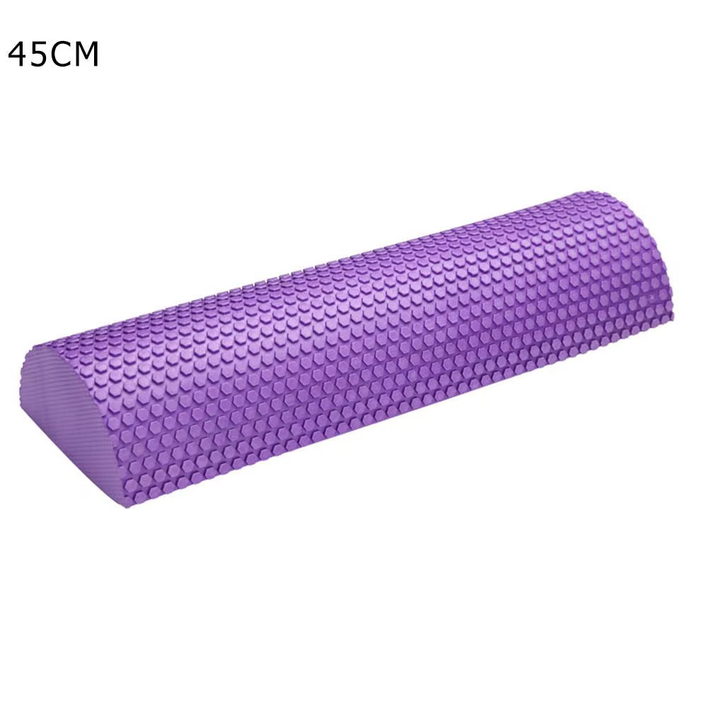 Half round EVA Foam Roller Semi-Circular Massage EVA Foam Shaft Yoga Pilates Fitness Equipment with Massage Floating Point