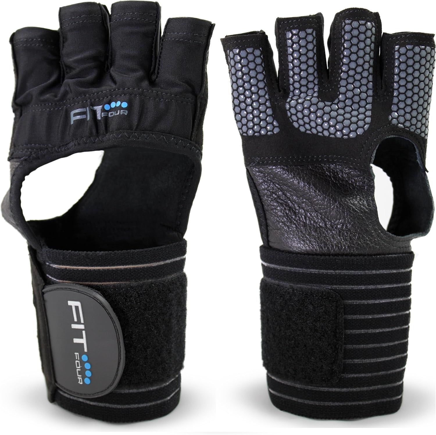 the F4X Spartan Grip - with Enhanced Silicone Palm Callus Guard WOD Workout Gloves for Weight Lifting & Cross Training Athletes