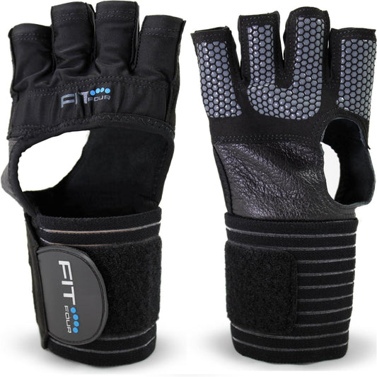the F4X Spartan Grip - with Enhanced Silicone Palm Callus Guard WOD Workout Gloves for Weight Lifting & Cross Training Athletes