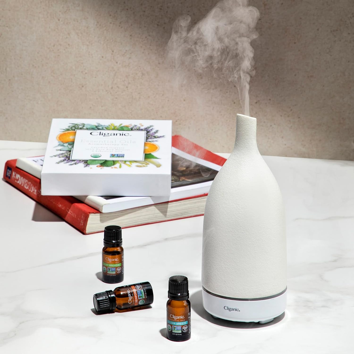 USDA Organic Aromatherapy Essential Oils Set (Top 6), 100% Pure Natural - Peppermint, Lavender, Eucalyptus, Tea Tree, Lemongrass & Orange
