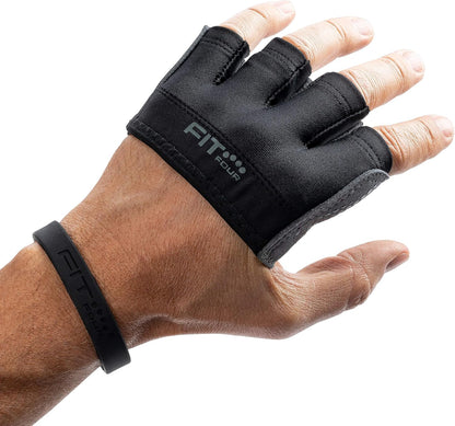 Weightlifting Gloves - the Gripper | Callus Guard WOD Workout Gloves for Cross Training Fit Athletes - Enhanced Silicone Grip Palm